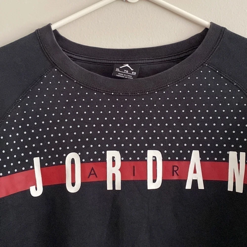 Y2K Jordan black sweatshirt **revived** see pics and description